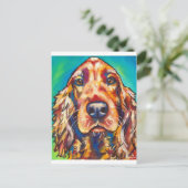 Irish Setter Briefkaart (Staand voorkant)