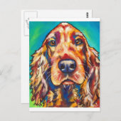 Irish Setter Briefkaart (Voorkant / Achterkant)