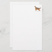 Irish Setter Briefpapier (Voorkant / Achterkant)
