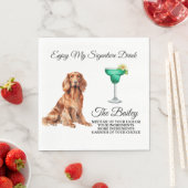 Irish Setter bruiloft handtekening Drink servetten (Insitu)