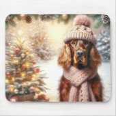Irish Setter Christmas Muismat (Voorkant)