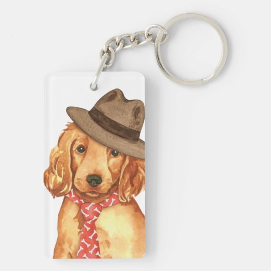 Irish Setter Dad Sleutelhanger (achterkant)