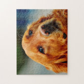 Irish Setter Dog. Legpuzzel (Verticaal)