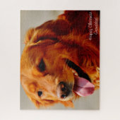 Irish Setter Dog. Legpuzzel (Verticaal)