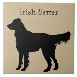 Irish Setter Dog Silhouette Tegeltje