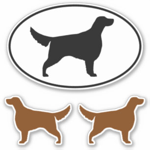 Irish Setter Dog Silhouettes Vinyl Sticker Set