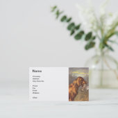 Irish Setter Dog Visitekaartje (Staand voorkant)