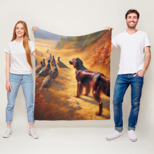 Irish Setter Fleece Deken