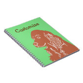 Irish Setter Green en Brown notebook Notitieboek (Rechterzijde)