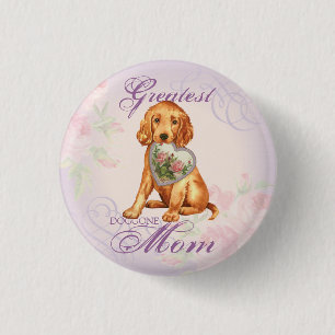 Irish Setter Heart mama Ronde Button 3,2 Cm