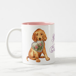 Irish Setter Heart Tweekleurige Koffiemok