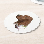 Irish Setter Kartonnen Onderzetters (Gekanteld)