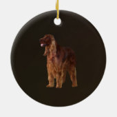 Irish Setter Keramisch Ornament (Achterkant)
