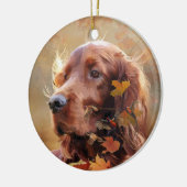 Irish Setter Keramisch Ornament (Links)