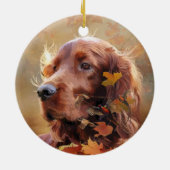 Irish Setter Keramisch Ornament (Achterkant)