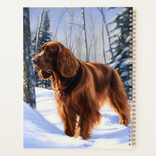 Irish Setter Let It Neige Christmas (Dos)
