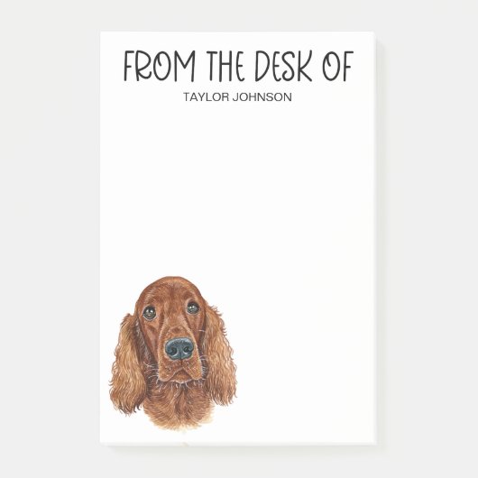 Irish Setter liefhebber Post-it® Notes (Voorkant)