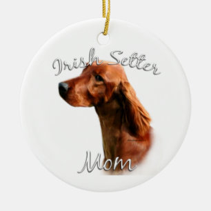Irish Setter Ma 2 Keramisch Ornament
