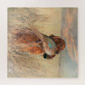 Irish Setter met fazant Legpuzzel (Horizontaal)