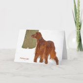 Irish Setter Miss U Kaart (Voorkant)