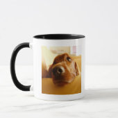 Irish Setter op sofa Mok (Links)