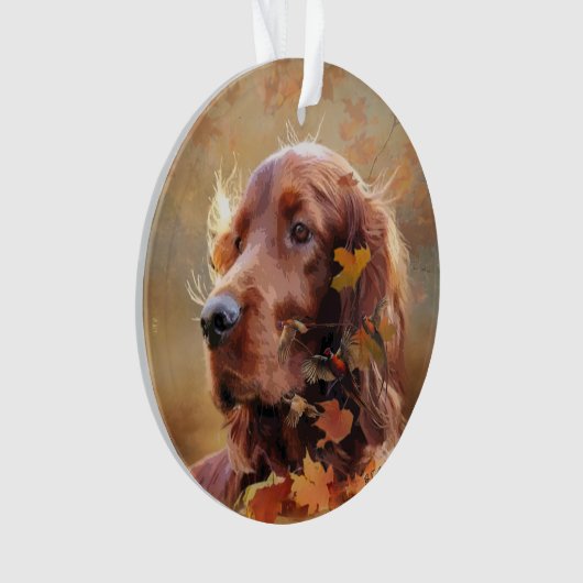 Irish Setter Ornament (voorkant)
