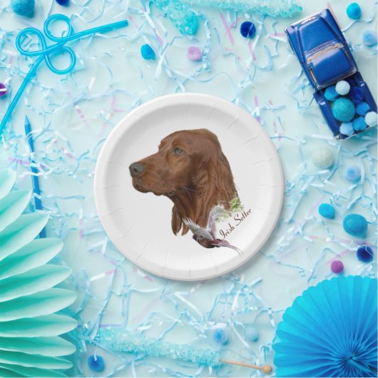 Irish Setter Papieren Bordje (Feest)