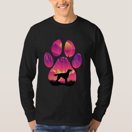 Irish Setter Paw Mom Dad Dog Women Men T-shirt (Voorkant)