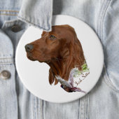 Irish Setter Ronde Button 6,0 Cm (In situ)