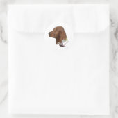 Irish Setter Ronde Sticker (Tas)