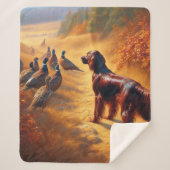 Irish Setter Sherpa Deken (Voorkant)