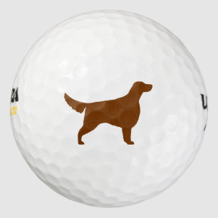 Irish Setter Silhouette Golfballen