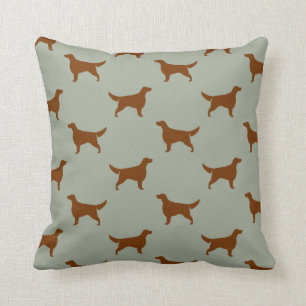 Irish Setter Silhouettes Pattern Kussen