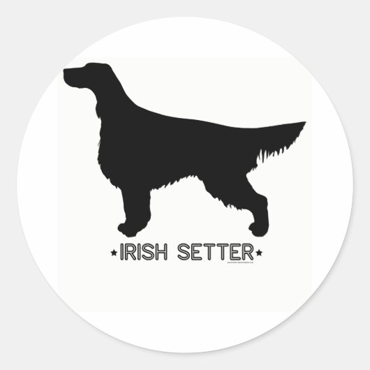 Irish Setter Sticker (Voorkant)