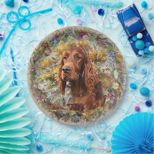Irish Setter - Ultimate Upland Bird Dog Papieren Bordje (Feest)