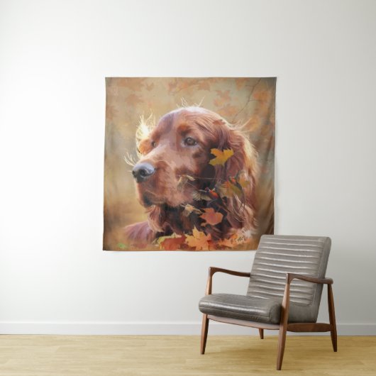 Irish Setter Wandkleed (In situ)
