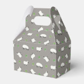 Irish Shamrock and Sheep Pattern Bedankdoosjes (Achterkant)