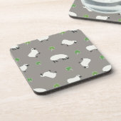 Irish Shamrock and Sheep Pattern Bier Onderzetter (Linkerzijde)