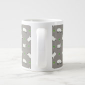 Irish Shamrock and Sheep Pattern Extra Grote Beker (Achterkant)