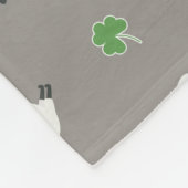 Irish Shamrock and Sheep Pattern Fleece Deken (Hoek)