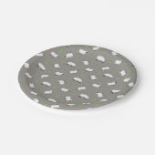 Irish Shamrock and Sheep Pattern Papieren Bordje (Gekanteld)