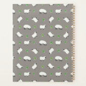 Irish Shamrock and Sheep Pattern Planner (Achterkant)