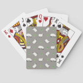 Irish Shamrock and Sheep Pattern Pokerkaarten (Achterkant)