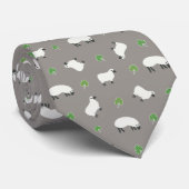 Irish Shamrock and Sheep Pattern Stropdas (Opgerold)