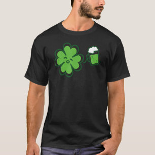 Irish Shamrock Beer Funny St Patrick's Day Party D T-shirt