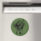 Irish Shamrock Bouquet Green St. Patrick's Day Magneet (Insitu (Vaatwasser))