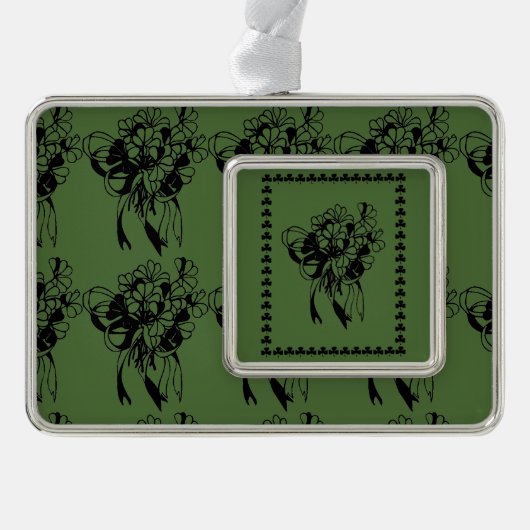 Irish Shamrock Bouquet Ornament Decoration (Voorkant)
