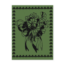 Irish Shamrock Bouquet St. Patrick's Day Briefkaar
