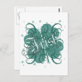 Irish Shamrock Briefkaart (Voorkant / Achterkant)