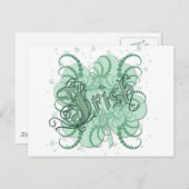 Irish Shamrock Briefkaart (Voorkant / Achterkant)